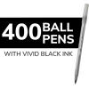 imageBIC Round Stic Xtra Life Ballpoint Pen Ultra Long Lasting and Consistent Ink Flow 60Count in Black InkBlack