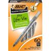 imageBIC Round Stic Xtra Life Ballpoint Pen Ultra Long Lasting and Consistent Ink Flow 60Count in Black InkBlack