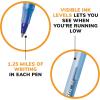 imageBIC Round Stic Xtra Life Ballpoint Pen Ultra Long Lasting and Consistent Ink Flow 60Count in Black InkBlue