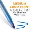 imageBIC Round Stic Xtra Life Ballpoint Pen Ultra Long Lasting and Consistent Ink Flow 60Count in Black InkBlue Ink