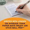 imageBIC Round Stic Xtra Life Black Ballpoint Pens Medium Point 10mm 12Count Pack of Bulk Pens Flexible Round Barrel for Writing Comfort No 1 Selling Ballpoint Pens1