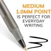 imageBIC Round Stic Xtra Life Black Ballpoint Pens Medium Point 10mm 12Count Pack of Bulk Pens Flexible Round Barrel for Writing Comfort No 1 Selling Ballpoint Pens1