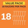 imageBIC Sensitive 2 Disposable Razors for Men With 2 Blades for Sensitive Skin 18 Count Value Pack of Shaving RazorsAssorted