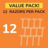imageBIC Sensitive 3 Disposable Razors for Men With 3 Blades for Sensitive Skin 12 Count Value Pack of Shaving Razors