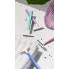 imageBIC Silky Touch 3 Womens Disposable Razors With 3 Blades Pretty Pastel Razor Handles 1 Count Value Pack of Shaving Razors1 Count Pack of 2