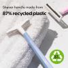 imageBIC Silky Touch Womens Disposable 2 Blade Razors Pretty Pastel Colors with Slim Heads 40Pack10 Count Pack of 12
