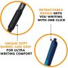 imageBIC Soft Feel Retractable Ballpoint Pen with 10 mm Medium Point and Comfortable Grip 18Count in Assorted Ink Colors