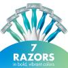 imageBIC Soleil Comfort 4Blade Disposable Razors for Women Sensitive Skin Razor for a Smooth and Close Shave 3 Piece Razor Set1 Count Pack of 7