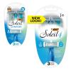 imageBIC Soleil Comfort 4Blade Disposable Razors for Women Sensitive Skin Razor for a Smooth and Close Shave 3 Piece Razor Set3 Count Pack of 1