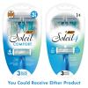 imageBIC Soleil Comfort 4Blade Disposable Razors for Women Sensitive Skin Razor for a Smooth and Close Shave 3 Piece Razor Set3 Count Pack of 1