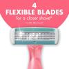 imageBIC Soleil Escape Scented Womens Disposable Razors 4 Blades Comfortable Shave Citrus Scented Handle Shaving Razors for Women 4 Count10 Count Pack of 1