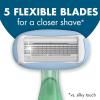imageBIC Soleil Escape Scented Womens Disposable Razors 5 Blades Comfortable Shave Jasmine ampamp Eucalyptus Scented Handle Shaving Razors for Women 4 CountJasmine  Eucalyptus