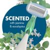 imageBIC Soleil Escape Scented Womens Disposable Razors 5 Blades Comfortable Shave Jasmine ampamp Eucalyptus Scented Handle Shaving Razors for Women 4 CountJasmine  Eucalyptus