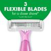 imageBIC Soleil Escape Womens Disposable Razors 3 Blades for a Comfortable Shave Pack of Rose and Magnolia Scented Handle Shaving Razors for Women 3 Count1 Count Pack of 3
