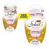 imageBIC Soleil Glide Disposable Razors for Women 5 Blades With Shea Butter Moisture Bars For a Smooth Glide 2 Piece Razor Set2 Count Pack of 2