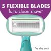 imageBIC Soleil Sensitive Advanced Womens Disposable Razors With 360 Degree Moisture Strips For Enhanced Glide Shaving Razors With 5 Blades 2 Count