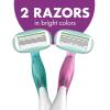 imageBIC Soleil Sensitive Advanced Womens Disposable Razors With 360 Degree Moisture Strips For Enhanced Glide Shaving Razors With 5 Blades 2 Count