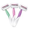 imageBIC Soleil Sensitive Womens Disposable 3 Blade Razors Comfort Shield and Aloe Vera Strip 10PackPurple