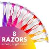 imageBIC Soleil Smooth Colors Womens Disposable 3 Blade Razors Vibrant Handles and Moisture Strip 8Pack