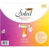 imageBIC Soleil Smooth Colors Womens Disposable Razors With Aloe Vera and Vitamin E Lubricating Strip for Enhanced Glide With 3 Blades 20 Count10 Count Pack of 2