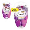 imageBIC Soleil Smooth Scented Womens Disposable Razor 3 Blades Moisture Strip For a Silky Shave 4 Piece Razor Set4 Count Pack of 1