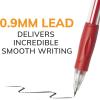 imageBIC Velocity Strong Lead Mechanical Pencils With Colorful Barrel Thick Point 09mm 12Count Pack Mechanical Pencils With ErasersThick Point 09mm