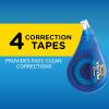 imageBIC WiteOut Brand EZ Correct Correction Tape 198 Feet 4Count Pack of White Correction Tape Fast Clean and Easy to Use TearResistant Tape Office or School Supplies