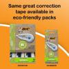 imageBIC WiteOut Brand EZ Correct Correction Tape 393 Feet 2Count Pack of white Correction Tape Fast Clean and Easy to Use TearResistant Tape Office or School Supplies
