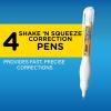 imageBIC WiteOut Brand Shake n Squeeze Correction Pen 8 ML Correction Fluid 4Count Pack of white Correction Pens Fast Clean and Easy to Use Pen Office or School SuppliesCorrection Pen