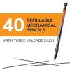 imageBIC Xtra Smooth Mechanical Pencil with 07 mm Medium Point Refillable and Retractable 40Count PackOriginal Edition