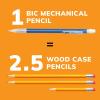 imageBIC XtraSparkle Number 2 Mechanical Pencils With Erasers Medium Point 07mm 24Count Pack Mechanical Pencils for School SuppliesSparkle Edition