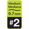 imageBIC XtraSparkle Number 2 Mechanical Pencils With Erasers Medium Point 07mm 24Count Pack Mechanical Pencils for School SuppliesSparkle Edition
