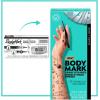 imageBODYMARK BIC Temporary Tattoo Markers for Skin Black Mixed Tip 12Count Pack SkinSafe Cosmetic Quality