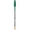 imageBic Cristal Original Ball Pens Medium Point 10 mm  Black Box of 150 Amazon ExclusiveGreen