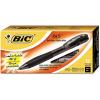 imageBIC BU3 Grip Retractable Ballpoint Pen Medium Point 10mm Black Retractable Black Ballpoint Pens for School and Office 12Count