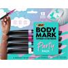 imageBIC BodyMark Party Pack Temporary Tattoo Marker for Skin Premium Brush Tip Gifts for Teens 4 Count Pack