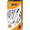 imageBIC Clic Stic Black Retractable Ballpoint Pens Medium Point 10mm 12Count Pack Round Barrel Design for Comfortable WritingBlack