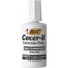 imageBIC Coverit Correction Fluid 20 mL bottle White MultiPurpose And Complete Coverage 12Count Pack