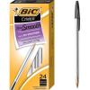 imageBIC Cristal Xtra Smooth Black Ballpoint Pens Medium Point 10mm 24Count Pack Extra Smooth and Reliable Ballpoint Pens