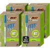 imageBIC Ecolutions Round Stic Ballpoint Pens Medium Point 10mm 200Count Pack Blue Ink Pens Made from 97 Recycled Plastic