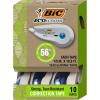 imageBIC Ecolutions WiteOut Brand Correction Tape 198 Feet 10Count Pack Correction Tape Made from 56 Recycled Plastic Excluding Tape10 Count Pack of 1