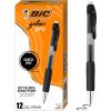 imageBIC Gelocity Pro Retractable Gel Pen with 07 mm Medium Point 12Count in Black Ink for Smooth Writing