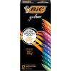 imageBIC Gelocity Quick Dry Gel Pens with Vivid colors and Smooth Writing 07 mm Medium Point 12Count in Assorted Ink