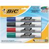 imageBIC Great Erase BOLD Dry Erase Marker Tank Style Chisel Tip Assorted Colors 4Count