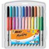 imageBIC Intensity Assorted Colors Fashion Permanent Markers Fine Point 24Count Pack of Color Markers With NonSlip Grip for Comfort and Control