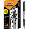 imageBIC Intensity Black Permanent Markers Fine Point 24Count Pack of Black Markers With NonSlip Grip for Comfort and Control