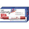 imageBIC Intensity Low Odor Dry Erase Marker 12 Pack Chisel Tip Red Erases Cleanly NonToxic Markers