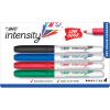imageBIC Intensity Low Odor Dry Erase Markers Fine Tip Assorted Colors 4Count Pack of Erasable Markers With LowOdor Ink for a Pleasant Writing Experience