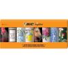 imageBIC Maxi Pocket Lighter Special Edition Countryside Pop Collection Assorted Unique Lighter Designs 8 Count Pack of Lighters