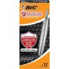 imageBIC PrevaGuard Round Stic Ballpoint Pen With Builtin Protection To Suppress Bacteria Growth Medium Point 10 mm Black 12Count